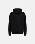 Hoodie "zip" | Bomuld | Sort -Resteröds