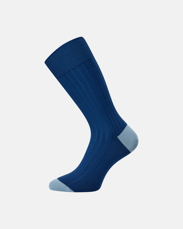 Blå bambusstrømper