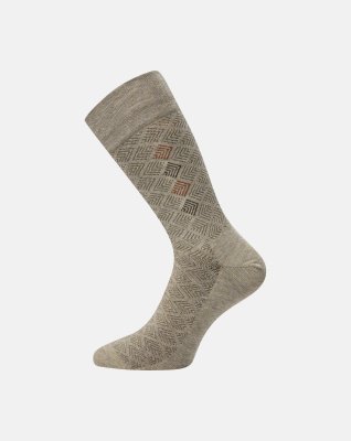 Strømper "no elastic", Bomuld, Beige