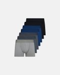 Tights 'gunnar' 7-pak, Økologisk bomuld, Sort/blå/grå