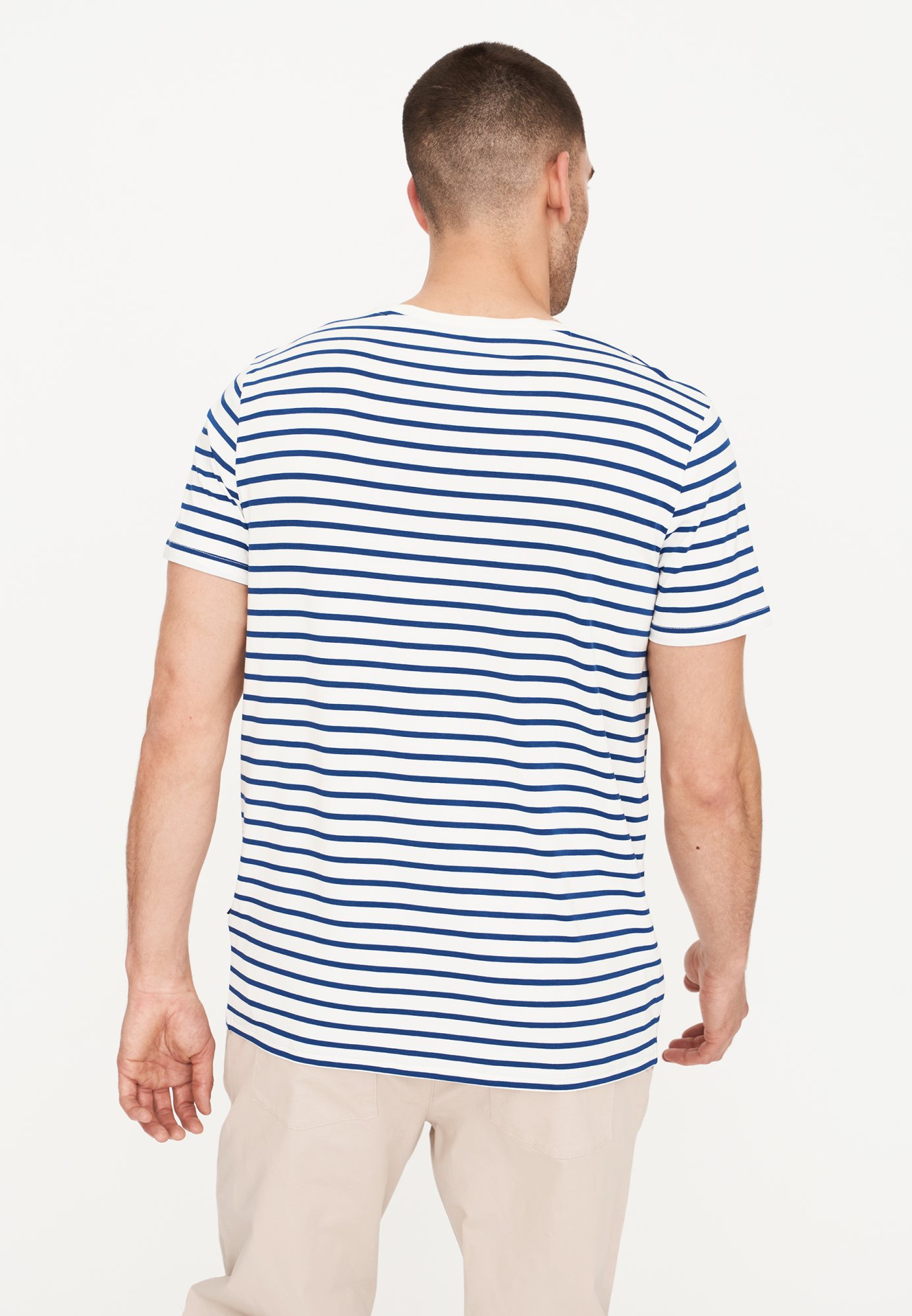 T-shirt "o-neck" | Bambusviskose | Blåstribet -Resteröds T-shirt "o-neck" | Bambusviskose | Blåstribet -Resteröds