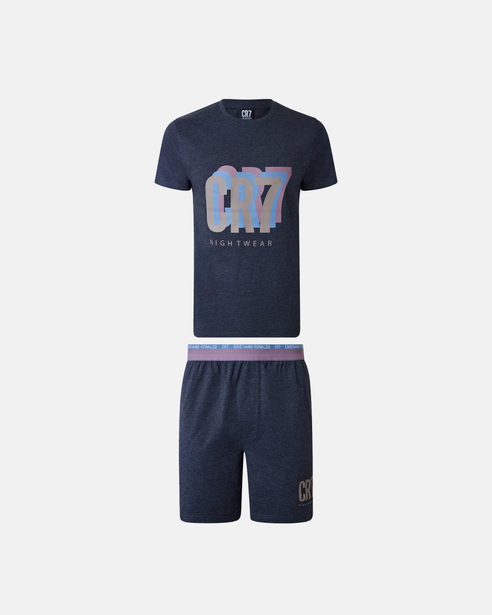 CR7 Pyjamas m. shorts | 100% bomuld | Multifarvet - M