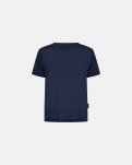 T-shirt | 100% uld | Navy -Dovre Women