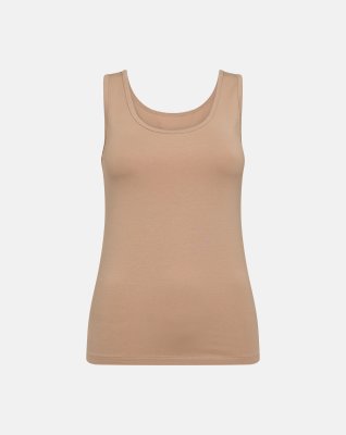 Tanktop 2-pak, Bambusviskose, Sand