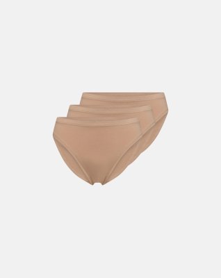 Tai 3-pak, Bambusviskose, Nude