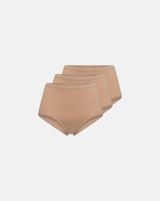 Maxi 3-pak, Bambusviskose, Nude
