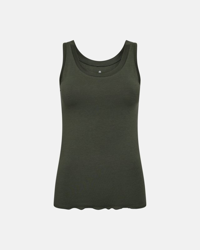 Tanktop | Økologisk bambusviskose | Grøn