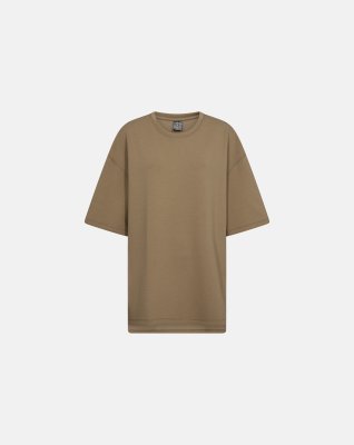 Sweat t-shirt "Oversize" | Polyester | Sand -Hype the Detail
