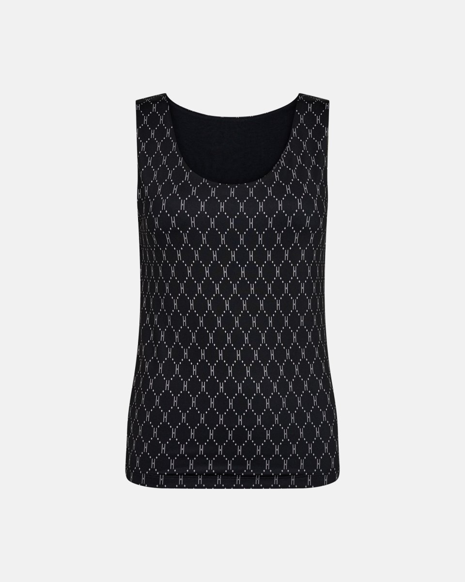 Hype the Detail Top "Logo" | Polyester | Sort - XS
