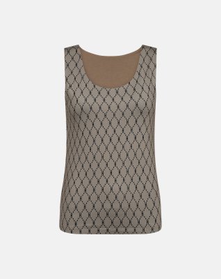 Top "Logo" | Polyester | Sand -Hype the Detail