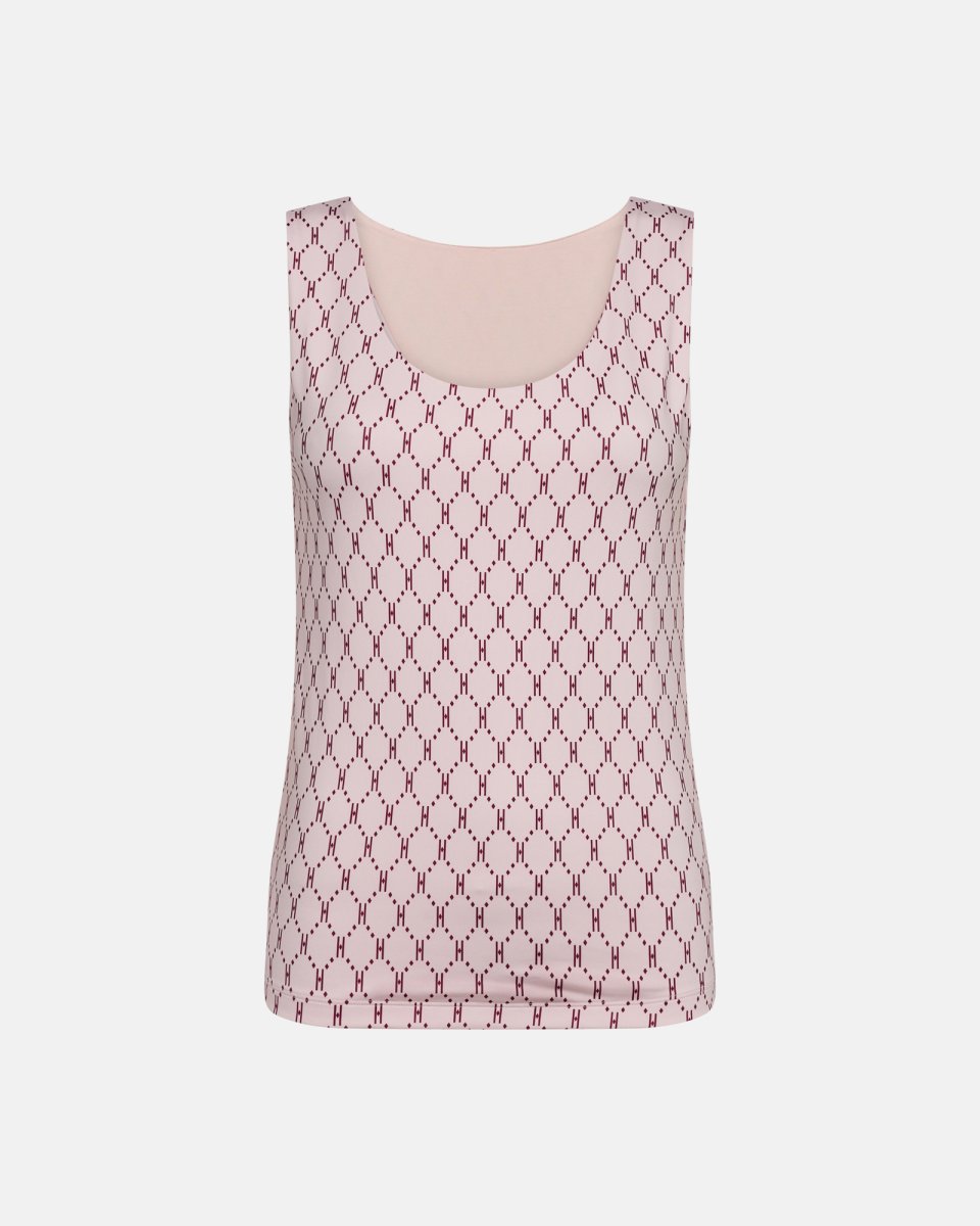 Hype the Detail Top "Logo" | Polyester | Rosa - XS