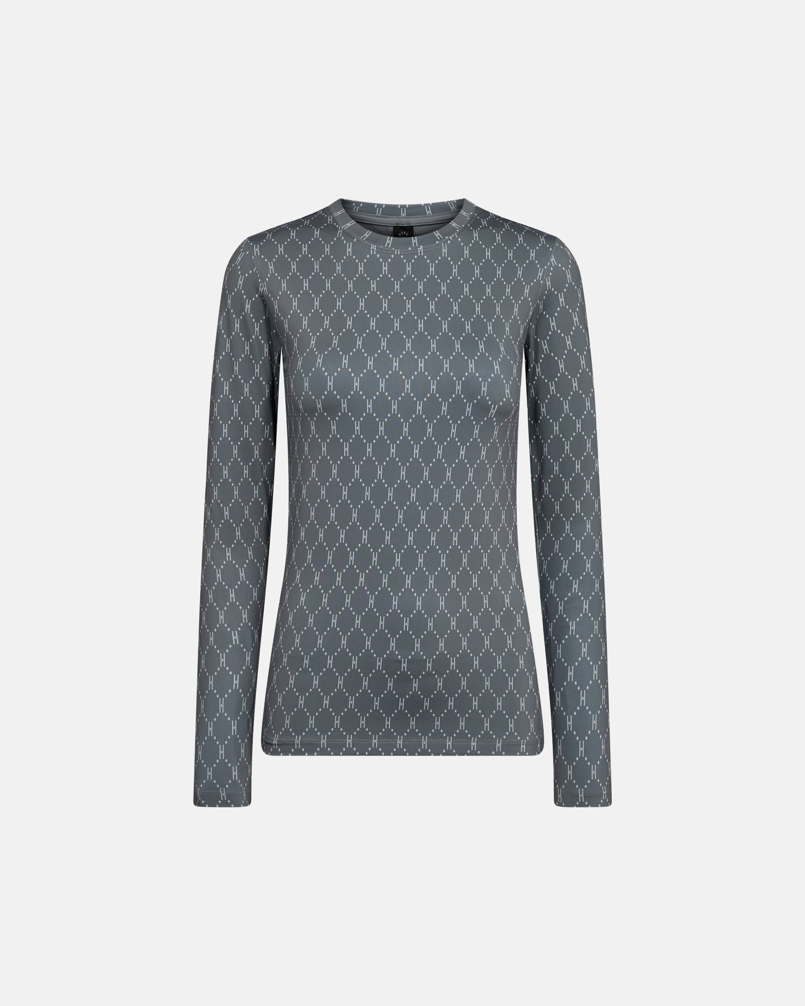 Bluse "Logo" | Polyester | Grå -Hype the Detail Bluse "Logo" | Polyester | Grå -Hype the Detail