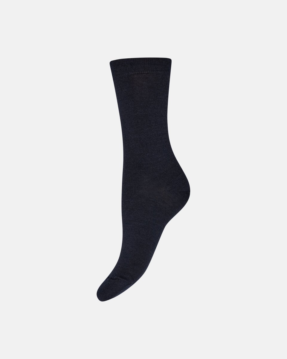 Decoy Ankelstrømpe | Uld | Navy - 40-42