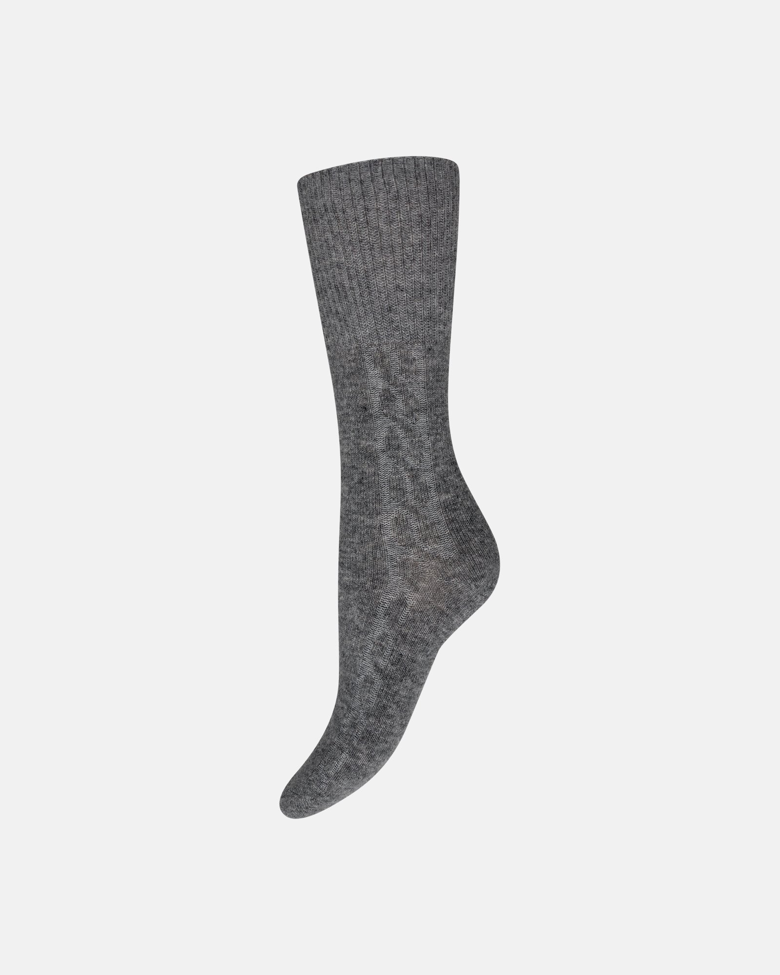 Ankelstrømper "cosy fold" | Polyamid | Grå -Decoy Ankelstrømper "cosy fold" | Polyamid | Grå -Decoy