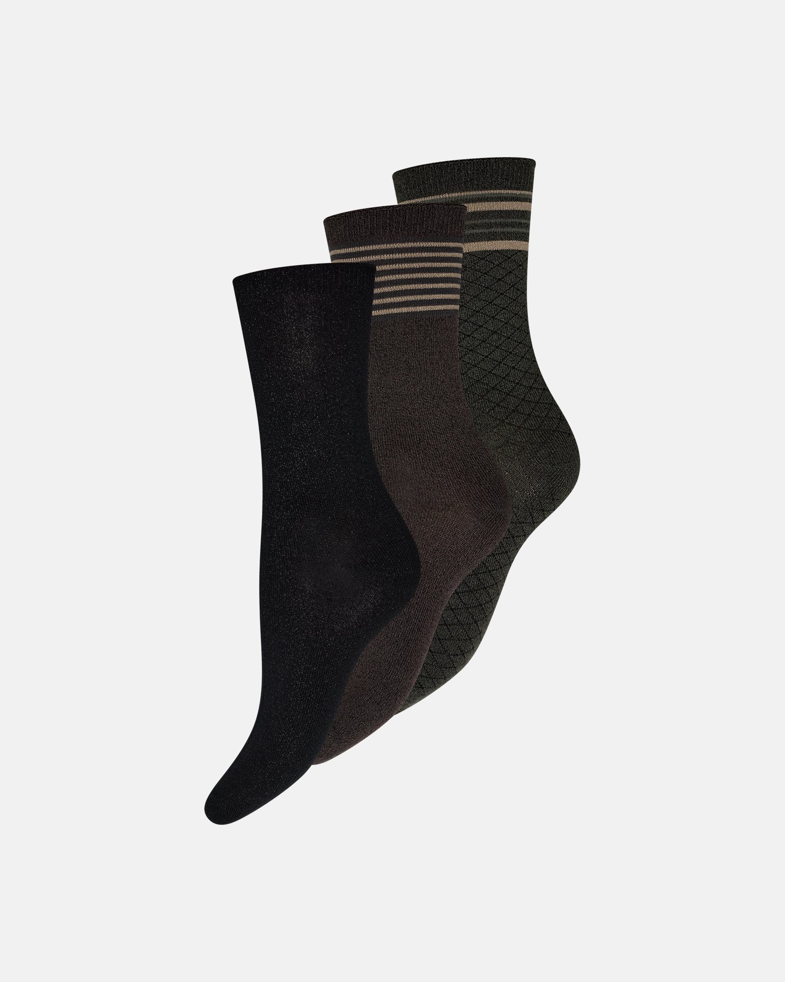 Ankelstrømper "lurex dots" | Viskose  | Mulitfarvet -Decoy Ankelstrømper "lurex dots" | Viskose  | Mulitfarvet -Decoy