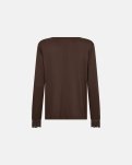 Pyjamas sæt m. blonde | Bambusviskose | Brun -Decoy