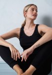 Leggings, 100% uld, Sort