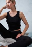 Leggings, 100% uld, Sort