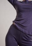Leggings, 100% uld, Lavendel