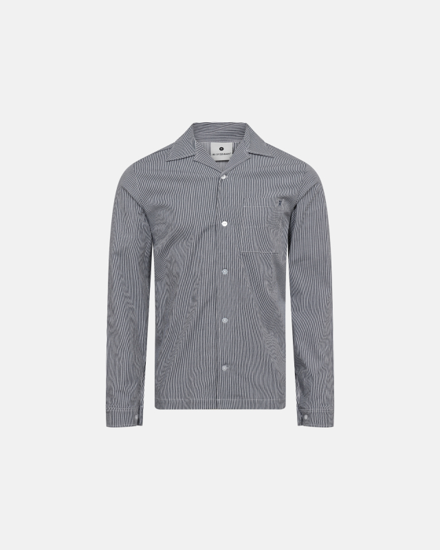 Pyjamasskjorte | Bambusviskose | Navy stribet