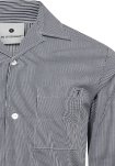 Pyjamasskjorte, Bambusviskose, Navy stribet