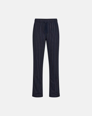 Pyjamasbukser, 100 % flannel bomuld, Stribet