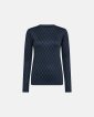 Bluse "Logo" | Polyester | Navy - Hype the Detail