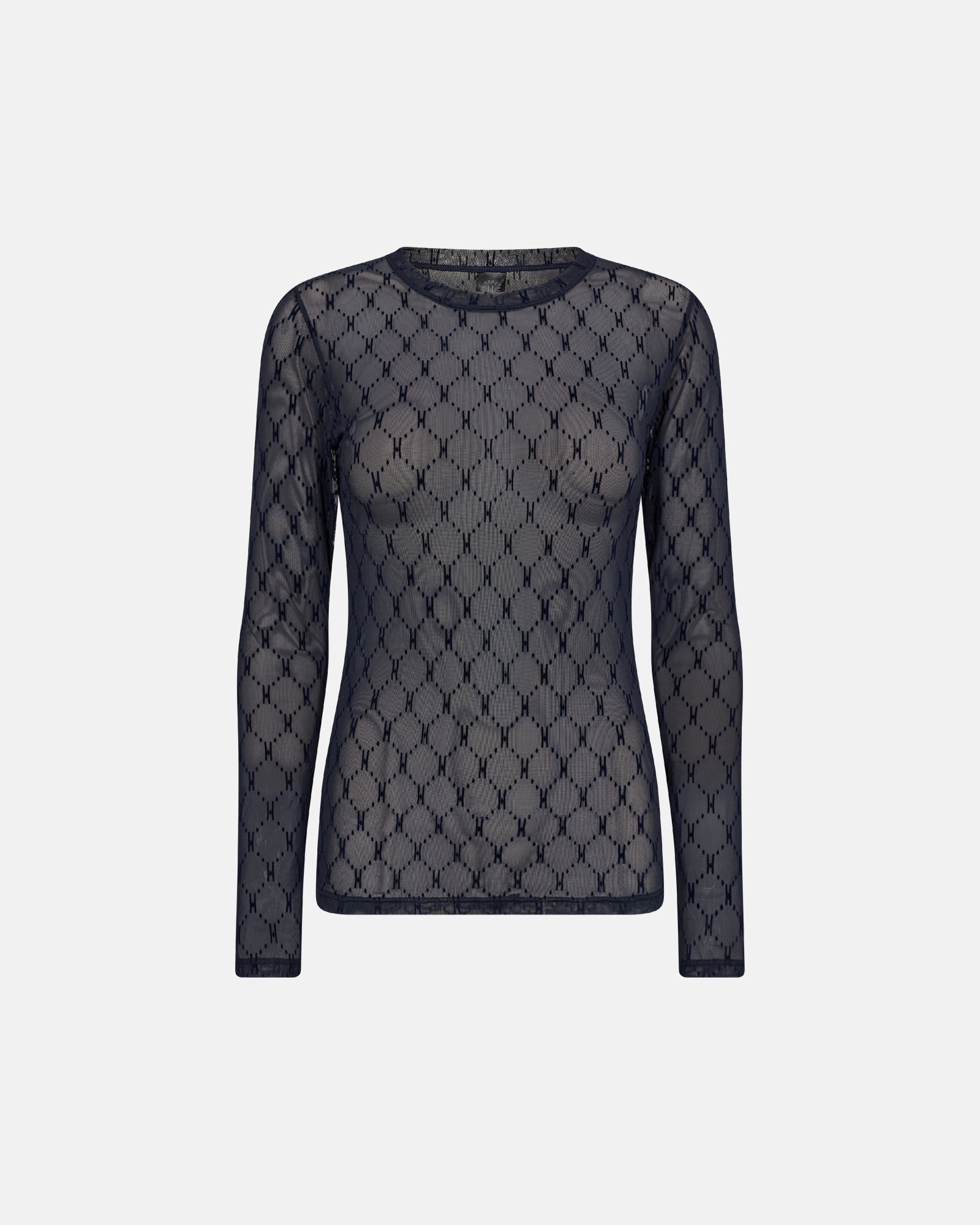 Bluse "Mesh" | Polyamid | Navy -Hype the Detail Bluse "Mesh" | Polyamid | Navy -Hype the Detail
