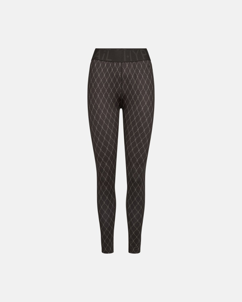 Hype the Detail Leggings "Logo" | Polyester | Brun - S
