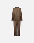 Pyjamas "satin" | Polyester | Brun -Hype the Detail