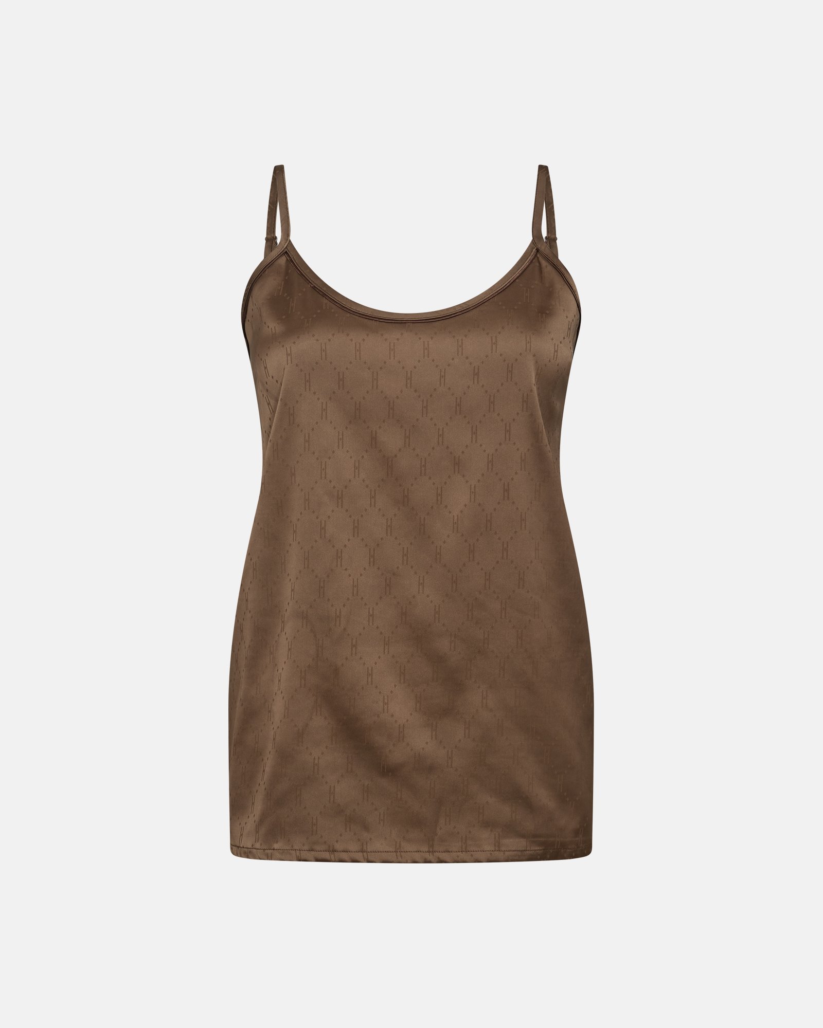 Pyjamas m. shorts "Satin" | Polyester | Brun -Hype the Detail Pyjamas m. shorts "Satin" | Polyester | Brun -Hype the Detail