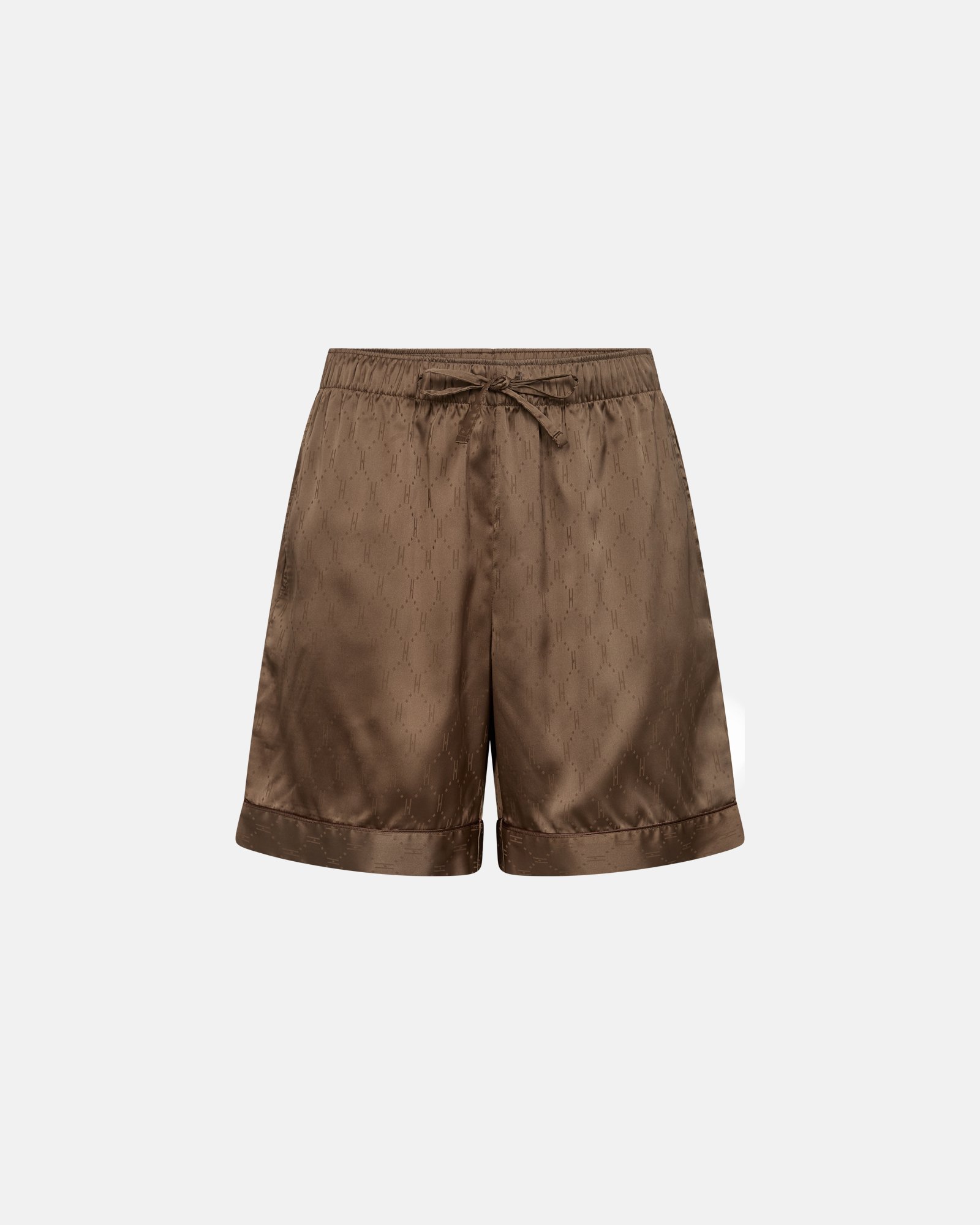 Pyjamas m. shorts "Satin" | Polyester | Brun -Hype the Detail Pyjamas m. shorts "Satin" | Polyester | Brun -Hype the Detail