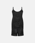 Pyjamas m. shorts "Satin" | Polyester | Sort -Hype the Detail