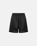 Pyjamas m. shorts "Satin" | Polyester | Sort -Hype the Detail