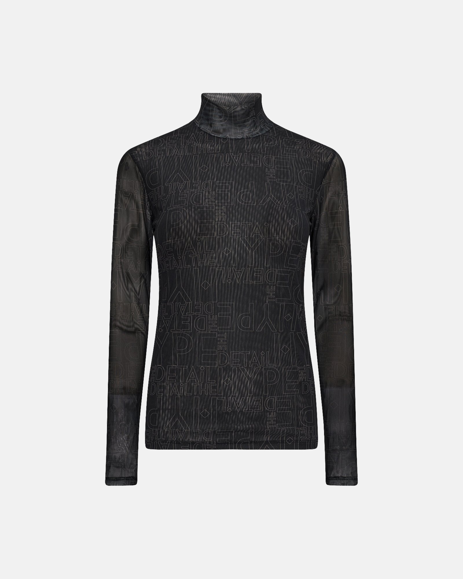 Bluse "mesh" | Polyester | Sort -Hype the Detail Bluse "mesh" | Polyester | Sort -Hype the Detail