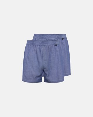 Boxershorts 2-pak, 100% bomuld, Blå