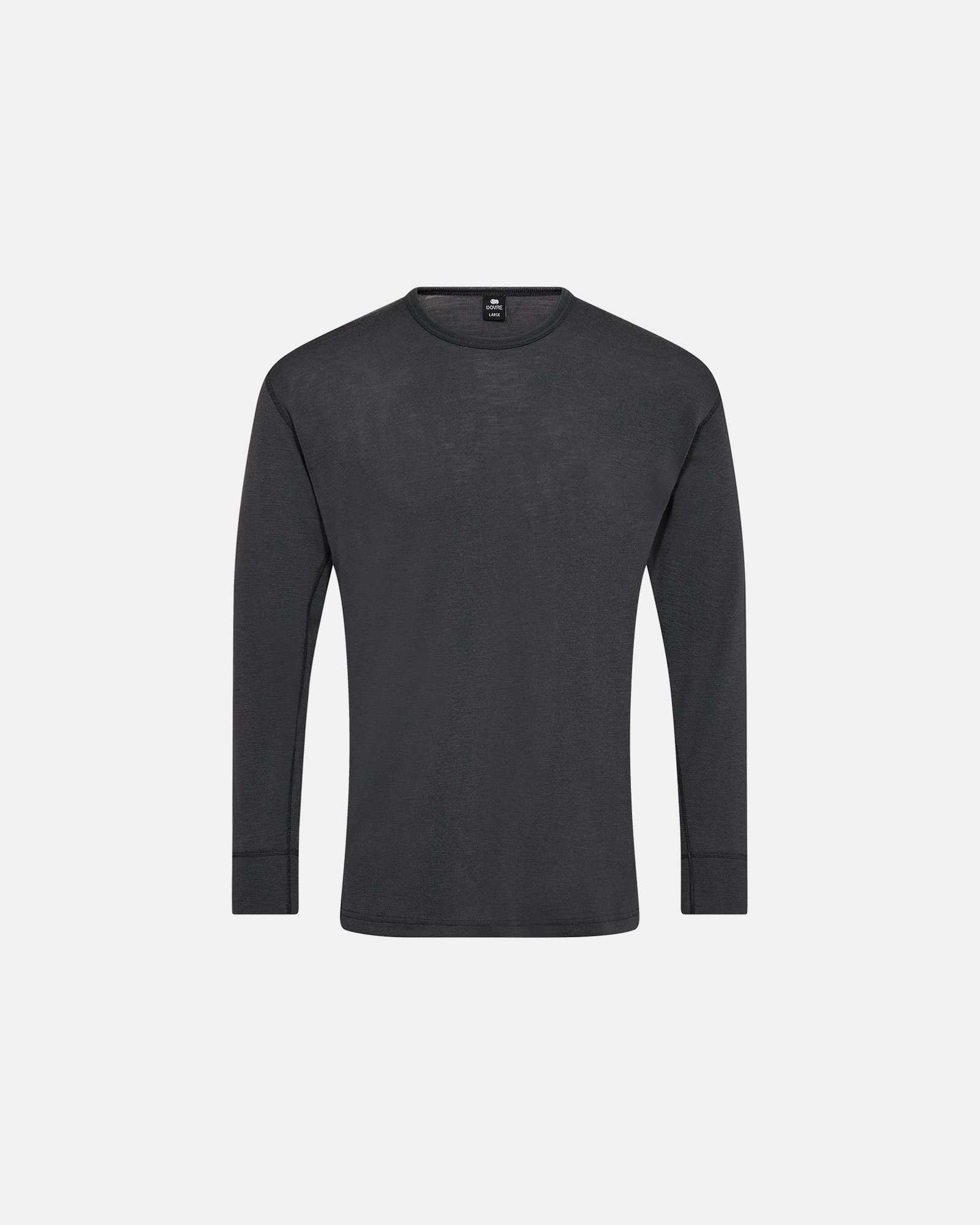 Langærmet t-shirt | 100% merino uld | Grå -Dovre Langærmet t-shirt | 100% merino uld | Grå -Dovre