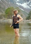 Tights, 100% merino uld, Sort