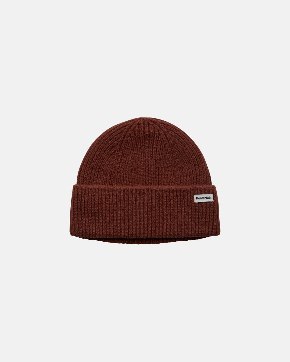 Resteröds Beanie | 100% uld | Brun - 1SIZE