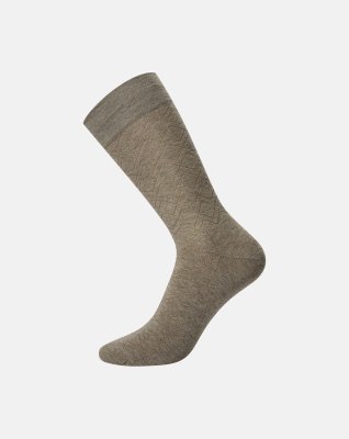 Strømper "no elastic", Bomuld, Brun