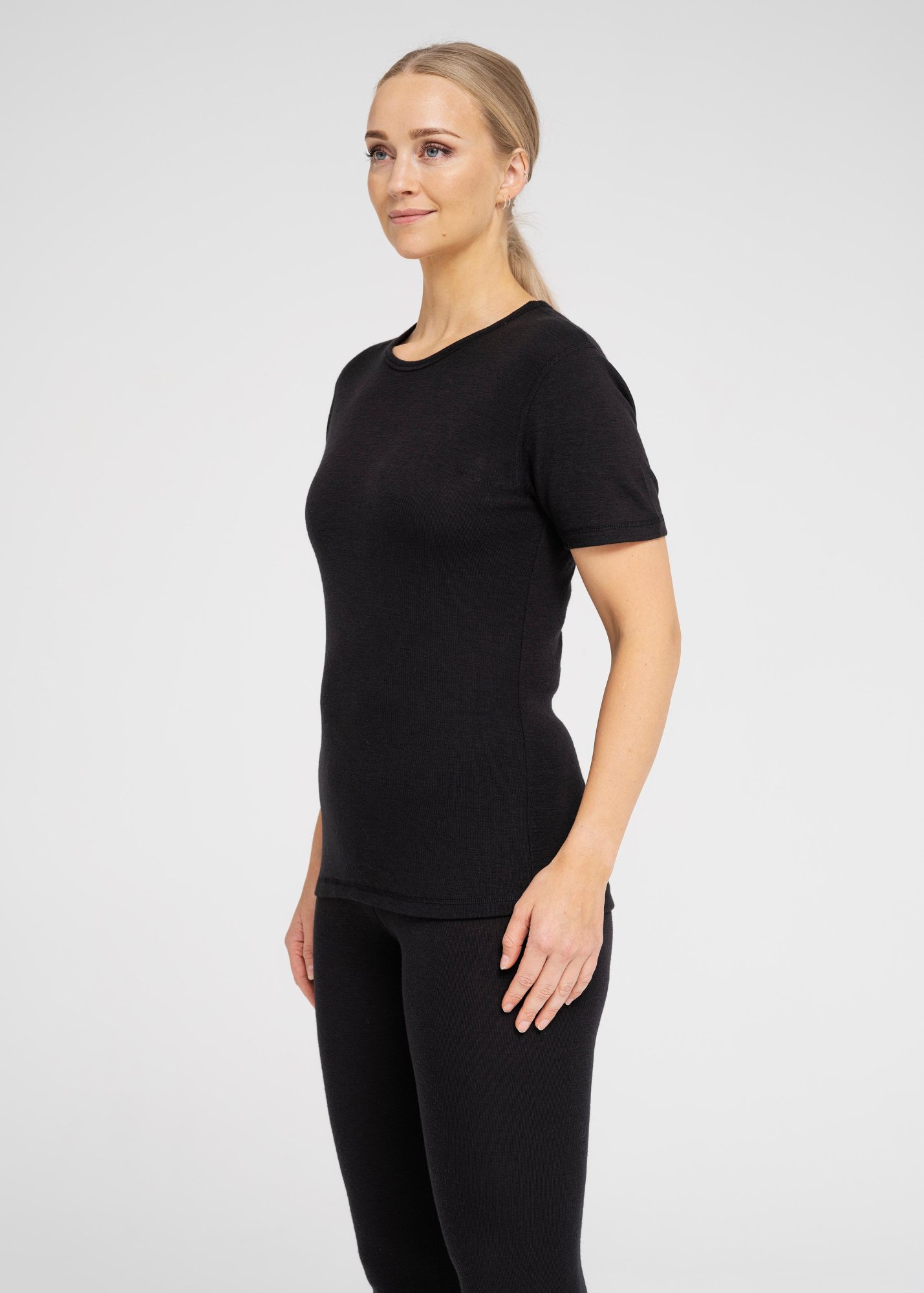 T-shirt 2-pak | 100% merino uld | Sort -Dovre Women T-shirt 2-pak | 100% merino uld | Sort -Dovre Women