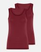 Tanktop 2-pak | 100% merino uld | Rød - Dovre Women