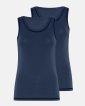 Tanktop 2-pak | 100% merino uld | Navy - Dovre Women