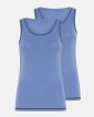Tanktop 2-pak | 100% merino uld | Blå - Dovre Women