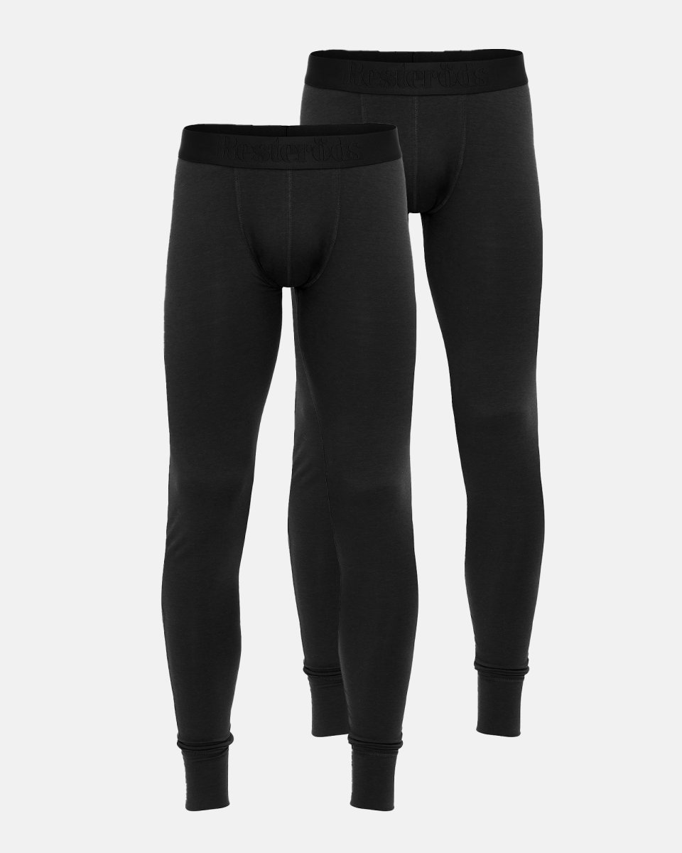 Resteröds Long johns 2-pak | Bambusviskose | Sort - S
