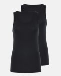 Tanktop 2-pak | 100% merino uld| Sort -Dovre Women