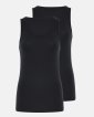 Tanktop 2-pak | 100% merino uld| Sort - Dovre Women