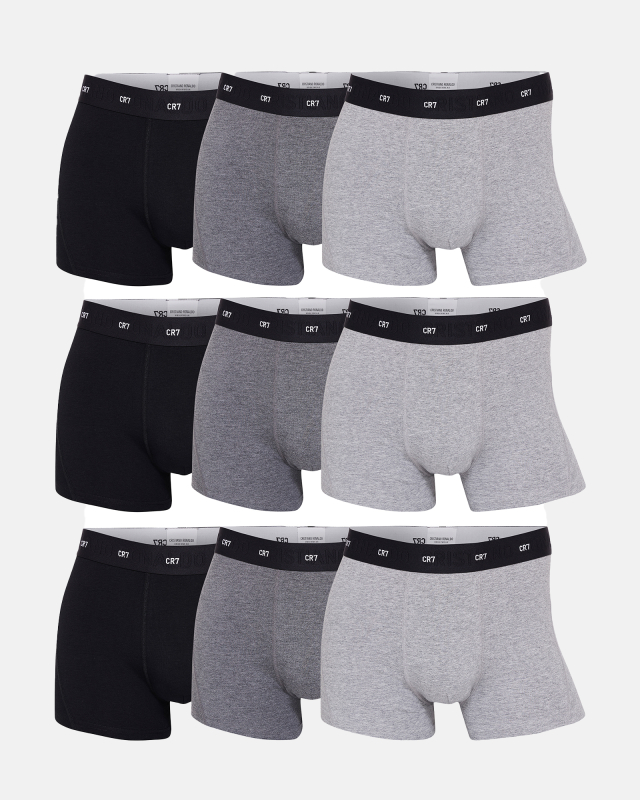 Tights 9-pak | Bambusviskose | Sort/grå