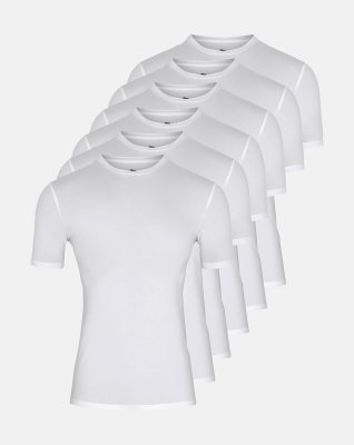 T-shirt 6-pak | Bambusviskose | Hvid -Dovre