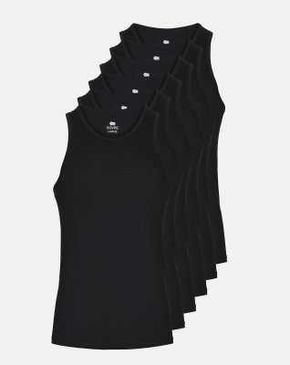 Tanktop 6-pak | Bambusviskose | Sort -Dovre